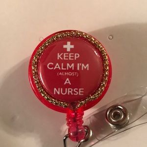3/$35 Almost a Nurse badge reel